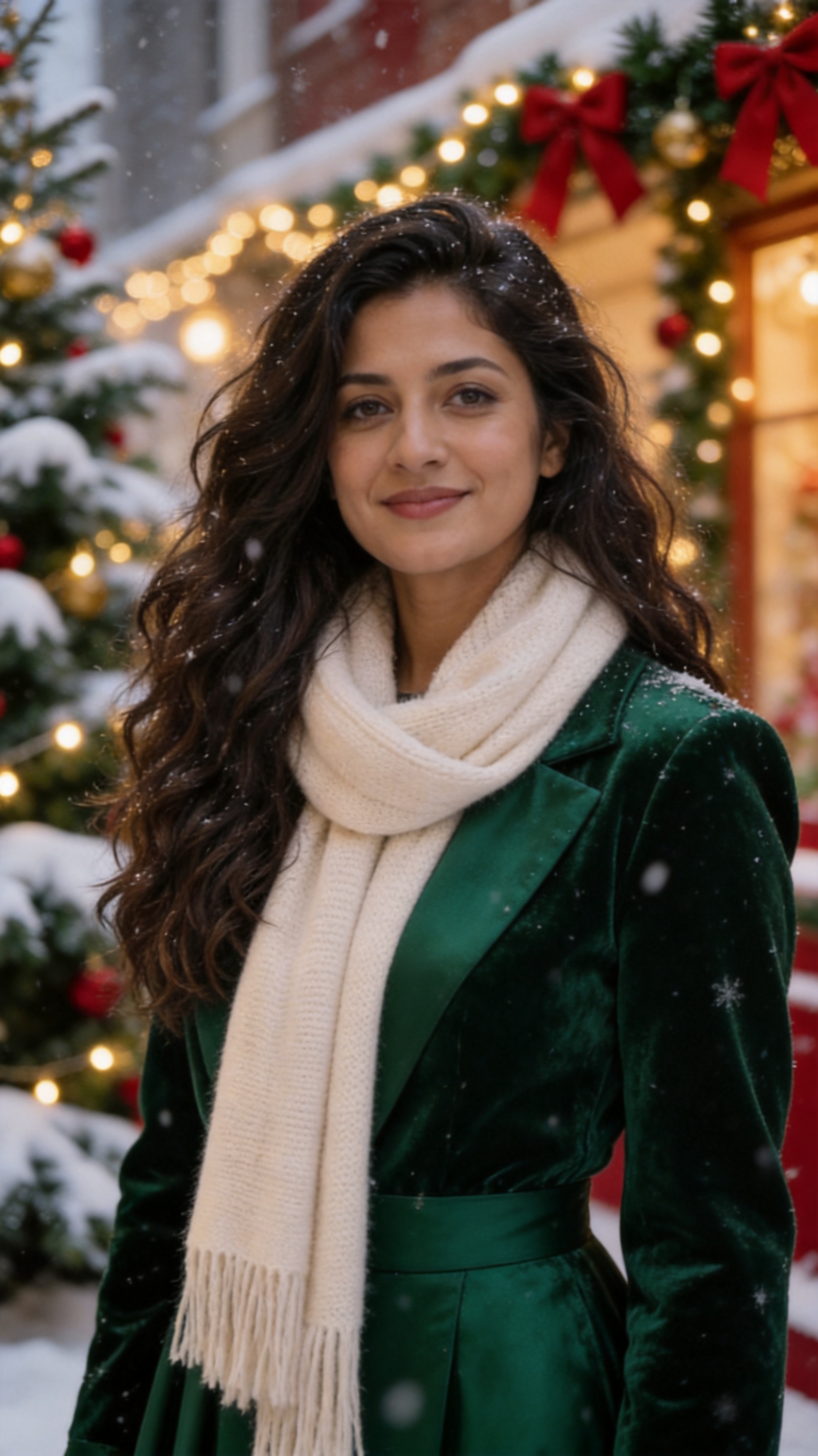 Brindis festivo · Concepto ficticio de una persona adulta en un escenario